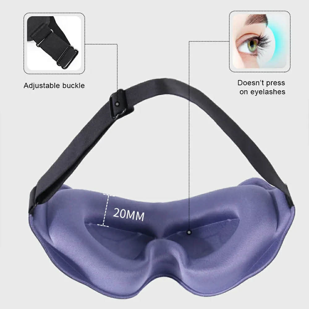 3D Cushion Sleeping Mask - Black